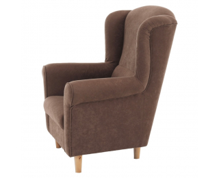 Kreslo (ušiak) Charlot - hnedá