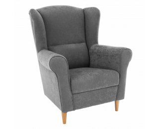 Kreslo (ušiak) Charlot - sivá