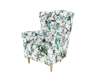 Kreslo (ušiak) Charlot - vzor lístie