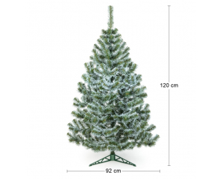 Vianočný stromček Christee 10 120 cm - zelená / biela