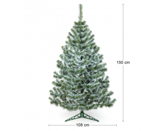 Vianočný stromček Christee 10 150 cm - zelená / biela