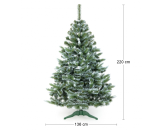 Vianočný stromček Christee 14 220 cm - zelená / biela