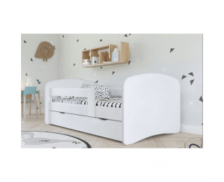 Jednolôžková posteľ s roštom a úložným priestorom Cocolino 80x160 cm - biela