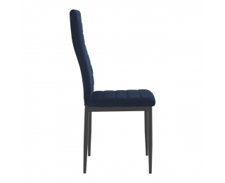 Jedálenská stolička Coleta Nova - modrá (Velvet) / čierna