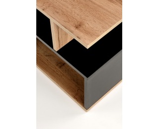 Konferenčný stolík Combo - dub wotan / čierna Konferenčný stolík Combo - dub wotan / čierna