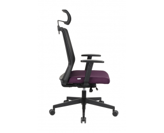 Kancelárska stolička s podrúčkami Cupra BS HD - fialová / čierna
