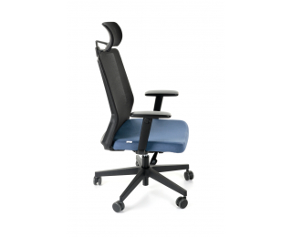Kancelárska stolička s podrúčkami Cupra BS HD - tmavomodrá / čierna