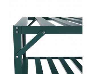 Hliníkový regál do skleníka Darzin Typ 3 - zelená