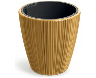 Plastový kvetináč DBOR240117U 23,9 cm - horčicová