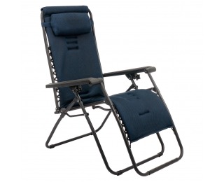 Záhradné lehátko Deluxe 3D - tmavomodrá Záhradné lehátko Deluxe 3D - tmavomodrá