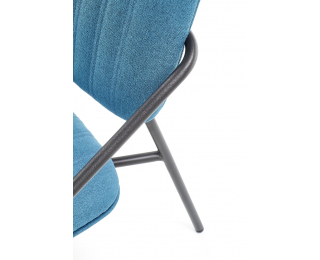 Konferenčná stolička Dennis - modrá / čierna