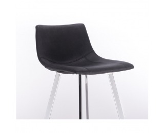 Barová stolička Deron - čierna