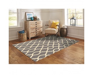 Koberec Desta 57x90 cm - svetlosivá / slonovinová Koberec Desta 57x90 cm - svetlosivá / slonovinová