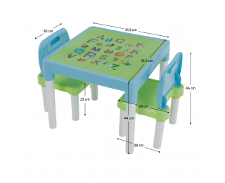 Detský set Balto 1+2 - modrá / zelená / biela