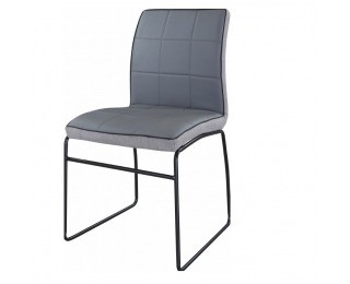 Jedálenská stolička Devora - sivá / čierna