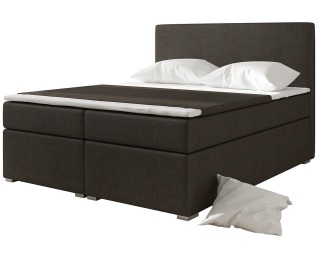 Čalúnená manželská posteľ s úložným priestorom Diana 140 - tmavohnedá Čalúnená manželská posteľ s úložným priestorom Diana 140 - tmavohnedá