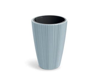 Plastový kvetináč DMOR300443U 29,8 cm - svetlosivá