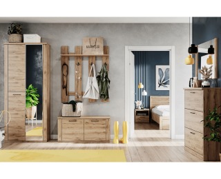 Botník (skrinka na topánky) Dorsi 2D - dub navarra