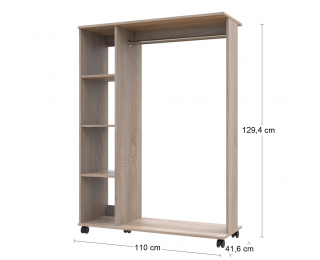 Šatníkový organizér Dreser D1 - dub sonoma