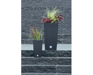 Plastový kvetináč DRTS170 17 cm - biela