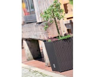 Plastový kvetináč DRTS400L 40 cm - biela