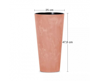 Plastový kvetináč DTUS250E 25 cm - terakota