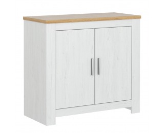 Dvojdverová komoda Rene 100 - biela andersen / dub bernstein