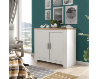 Dvojdverová komoda Rene 100 - biela andersen / dub bernstein