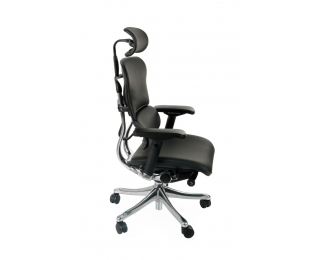 Kancelárska stolička s podrúčkami Efuso LE - čierna / chróm