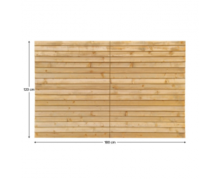 Záhradná skladacia zástena Elady Typ 1 180x120 cm - hnedá