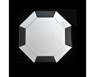 Zrkadlo na stenu Elison Typ 14 - čierna / biela