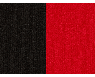Rozkladacia pohovka s úložným priestorom Ella II - čierna / červená
