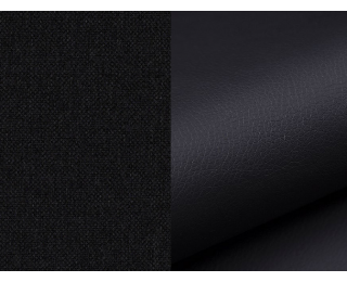 Rohová sedačka U s rozkladom Valver U L/P - čierna (Inari 100) / čierna (Soft 11)