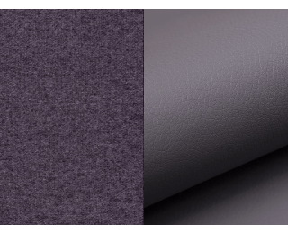 Rohová sedačka s rozkladom a úložným priestorom Almero L - fialová / sivá