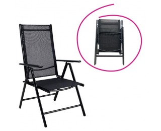 Skladacia stolička Enea - čierna