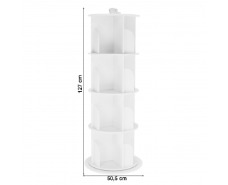 Otočný regál Erion Typ 1 - biela