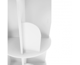 Otočný regál Erion Typ 1 - biela