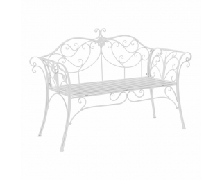 Záhradná lavička Etelia New - biela