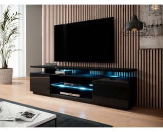 TV stolík Eva - čierny lesk