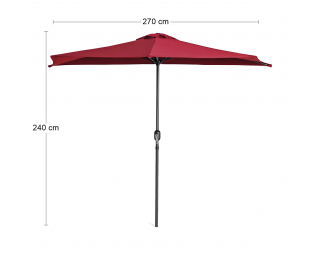 Záhradný slnečník Falco - červená