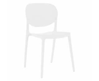 Plastová jedálenská stolička Fedra New - biela