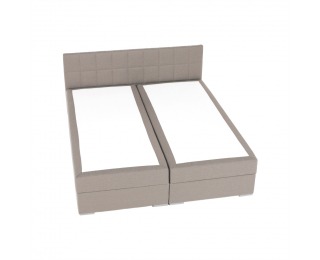 Boxspringová manželská posteľ Ferata TV Komfort 180 - sivohnedá (taupe)