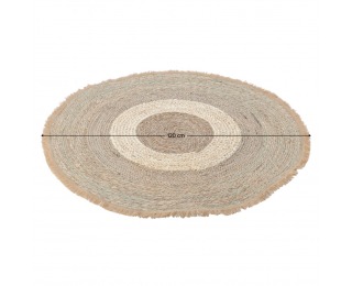 Okrúhly koberec Ferno 120 cm - prírodná