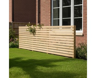 Drevená záhradná zástena Fildo Typ 1 180x60 cm - hnedá