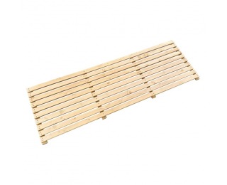 Drevená záhradná zástena Fildo Typ 1 180x60 cm - hnedá