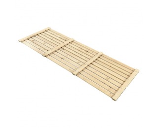 Drevená záhradná zástena Fildo Typ 1 180x60 cm - hnedá