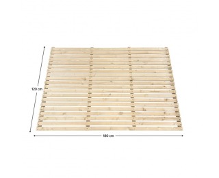 Drevená záhradná zástena Fildo Typ 2 180x120 cm - hnedá