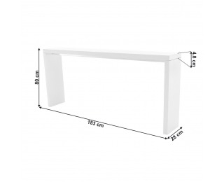 Konzolový stolík Fitron - biela