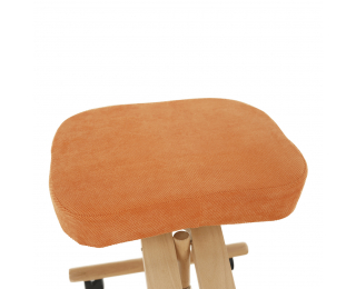 Ergonomická kľakačka na kolieskach Flonet - oranžová / buk