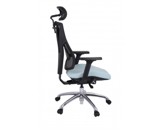 Kancelárska stolička s podrúčkami Forbes 4S Plus - mentolová / čierna / chróm